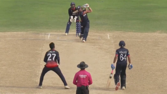 ICC உலகக்கோப்பை லீக் 2: USA அணியை 35 ரன்களுக்குச் சுருட்டி Nepal வரலாற்று வெற்றி!
