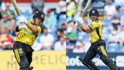 Vitality Blast T20: D'Arcy Short-இன் ஆல்-ரவுண்ட் அசத்தல்; Adam Lyth-இன் சதம் தவறவிட்ட போராட்டம் வீணானது - Gloucestershire அணி அபார வெற்றி
