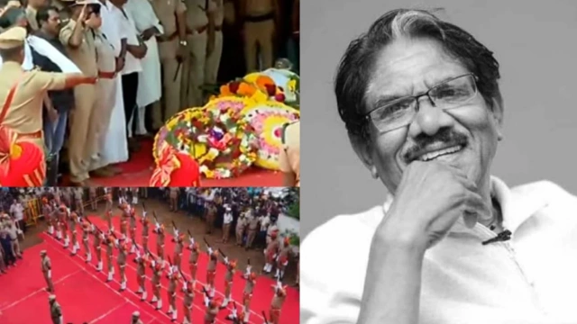 இயக்குநர் பாரதிராஜாவின் உடல் முழு அரசு மரியாதையுடன் நல்லடக்கம்: கண்ணீருடன் பிரியாவிடை கொடுத்த திரையுலகம்